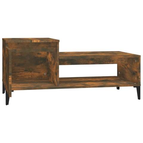 vidaXL Couchtisch Räuchereiche 100x50x45 cm Holzwerkstoff