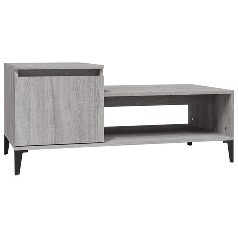 vidaXL Couchtisch Grau Sonoma 100x50x45 cm Holzwerkstoff