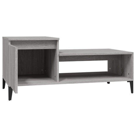 vidaXL Couchtisch Grau Sonoma 100x50x45 cm Holzwerkstoff