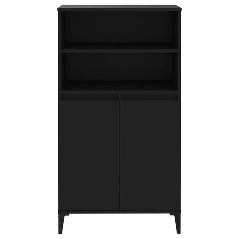 vidaXL Highboard Schwarz 60x36x110 cm Holzwerkstoff