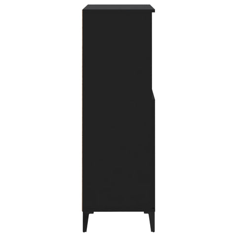 vidaXL Highboard Schwarz 60x36x110 cm Holzwerkstoff