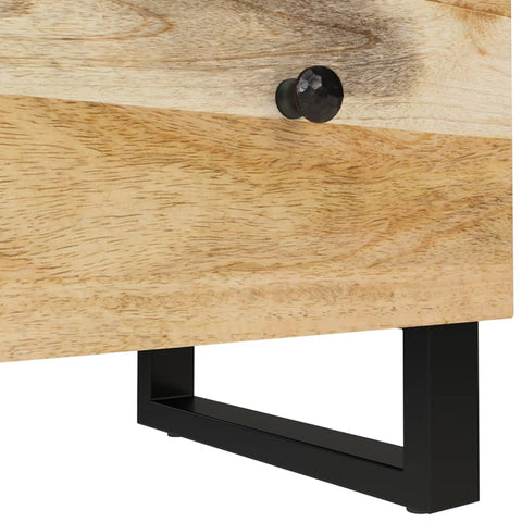 vidaXL Sideboards 2 Stk. 60x33x75 cm Raues Mangoholz