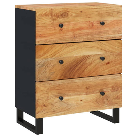 vidaXL Sideboards 2 Stk. 60x33x75 cm Massivholz Akazie