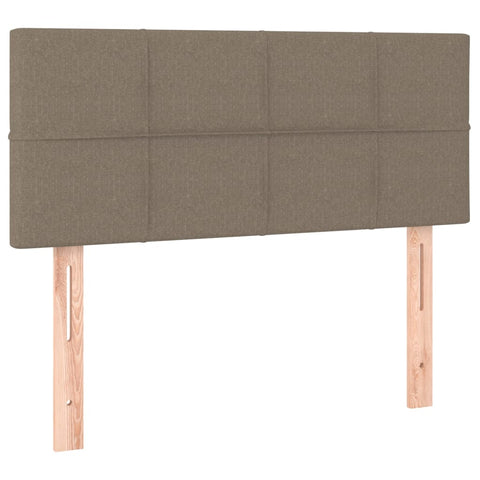 vidaXL Boxspringbett mit Matratze Taupe 90x190 cm Stoff