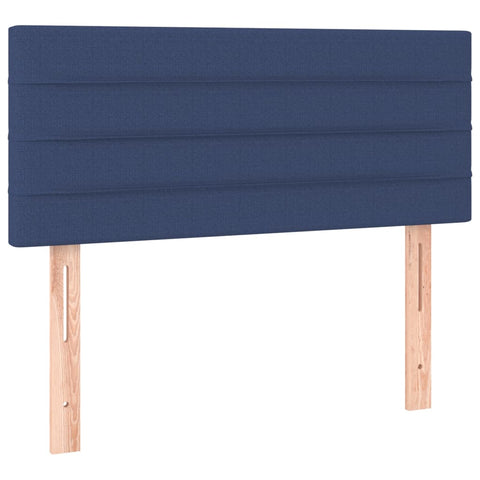 vidaXL Boxspringbett mit Matratze Blau 90x190 cm Stoff