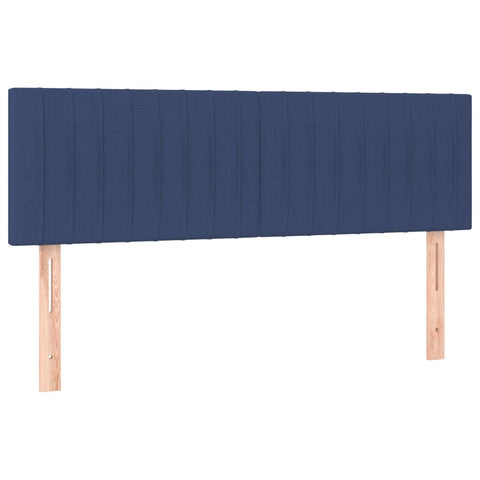 vidaXL Boxspringbett mit Matratze Blau 140x190 cm Stoff