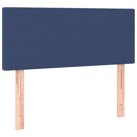 vidaXL Boxspringbett mit Matratze Blau 90x190 cm Stoff