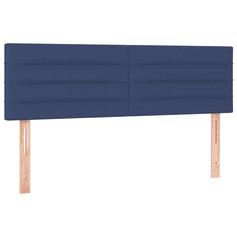 vidaXL Boxspringbett mit Matratze Blau 140x190 cm Stoff