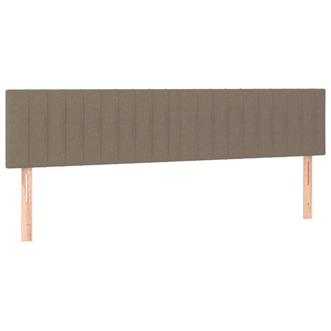 vidaXL Boxspringbett mit Matratze Taupe 180x200 cm Stoff