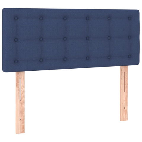 vidaXL Boxspringbett mit Matratze Blau 90x190 cm Stoff