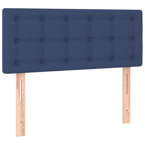 vidaXL Boxspringbett mit Matratze Blau 100x200 cm Stoff