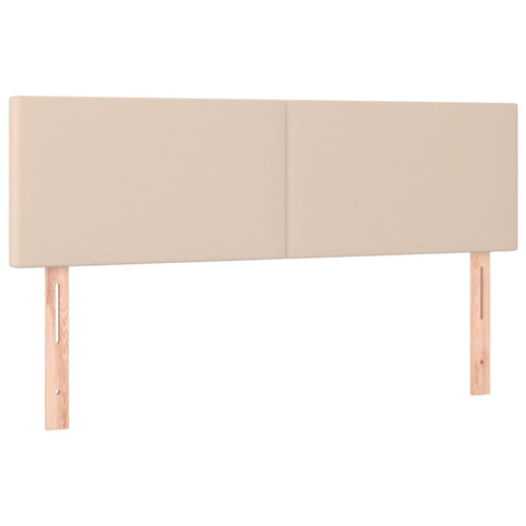 vidaXL Boxspringbett Matratze Cappuccino-Braun 140x190cm Kunstleder