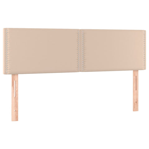 vidaXL Boxspringbett Matratze Cappuccino-Braun 140x200cm Kunstleder