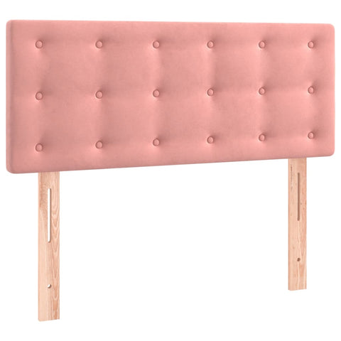 Boxspringbett mit Matratze Rosa 90x190 cm Samt