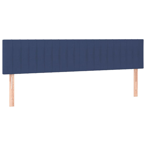 vidaXL Boxspringbett mit Matratze Blau 160x200 cm Stoff