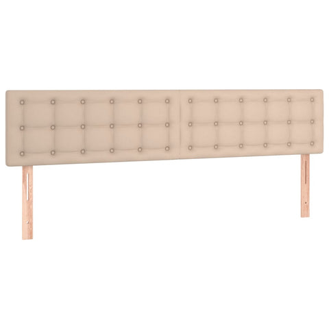 vidaXL Boxspringbett Matratze Cappuccino-Braun 200x200cm Kunstleder