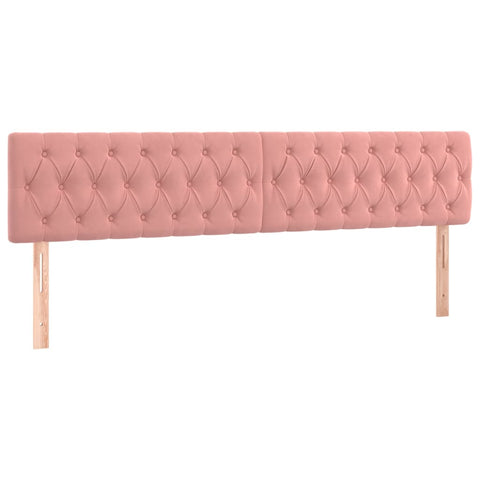 vidaXL Boxspringbett mit Matratze Rosa 180x200 cm Samt