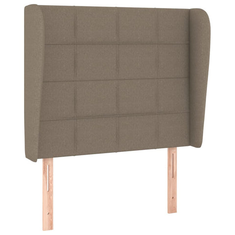 vidaXL Boxspringbett mit Matratze Taupe 90x190 cm Stoff