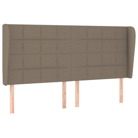 vidaXL Boxspringbett mit Matratze Taupe 180x200 cm Stoff