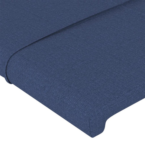 Bettgestell ohne Matratze Blau 80x200 cm Stoff