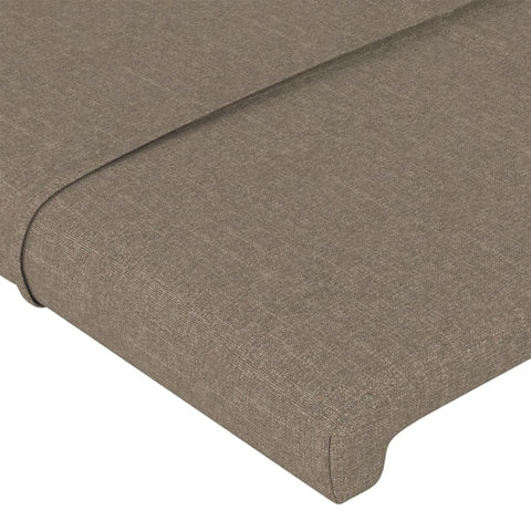 Bettgestell ohne Matratze Taupe 90x190 cm Stoff