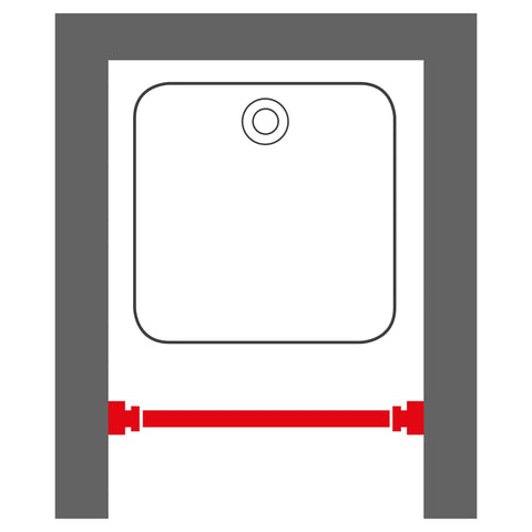 Sealskin Teleskop-Duschvorhangstange 80-130 cm Schwarz