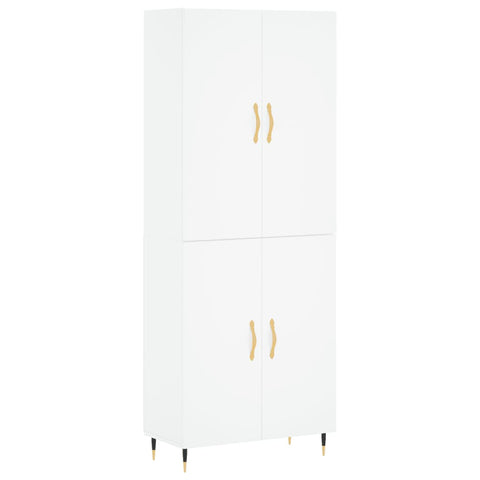 vidaXL Highboard Weiß 69,5x34x180 cm Holzwerkstoff