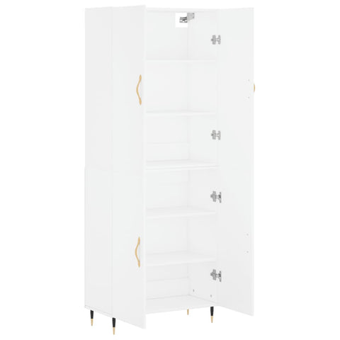 vidaXL Highboard Weiß 69,5x34x180 cm Holzwerkstoff