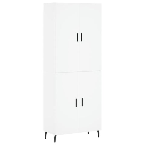 vidaXL Highboard Weiß 69,5x34x180 cm Holzwerkstoff