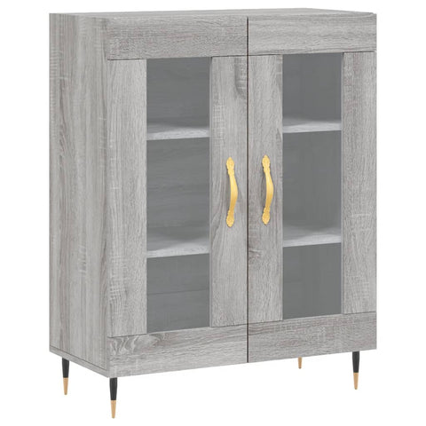 vidaXL Highboard Grau Sonoma 69,5x34x180 cm Holzwerkstoff