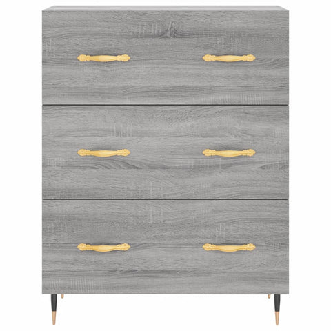 vidaXL Highboard Grau Sonoma 69,5x34x180 cm Holzwerkstoff