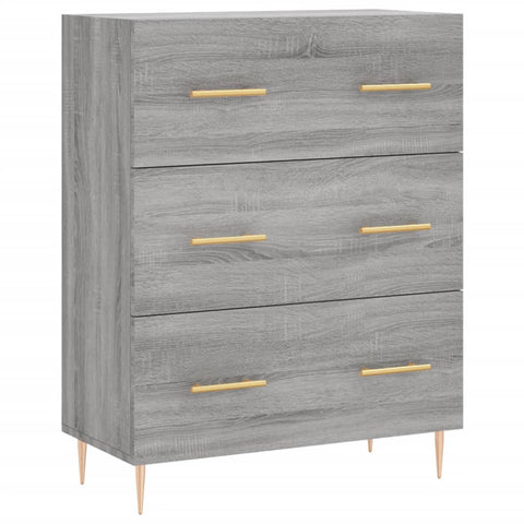 vidaXL Highboard Grau Sonoma 69,5x34x180 cm Holzwerkstoff