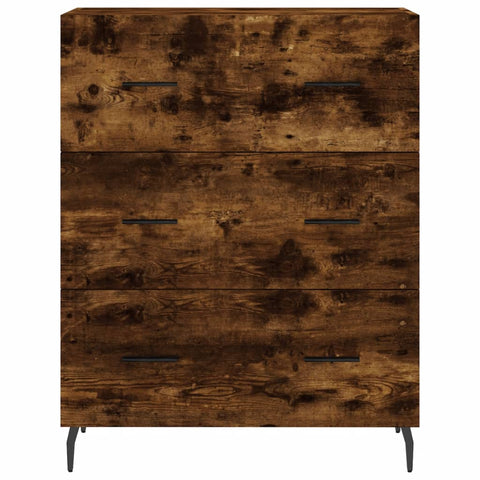 vidaXL Highboard Räuchereiche 69,5x34x180 cm Holzwerkstoff