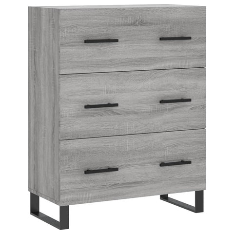 vidaXL Highboard Grau Sonoma 69,5x34x180 cm Holzwerkstoff