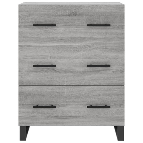 vidaXL Highboard Grau Sonoma 69,5x34x180 cm Holzwerkstoff