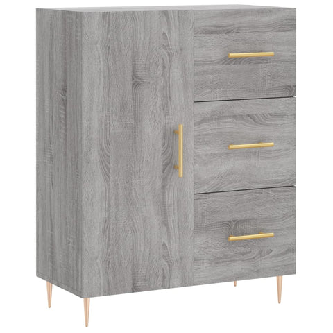 vidaXL Highboard Grau Sonoma 69,5x34x180 cm Holzwerkstoff