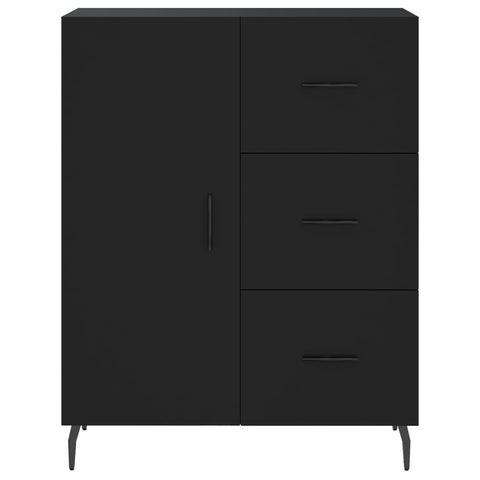 vidaXL Highboard Schwarz 69,5x34x180 cm Holzwerkstoff