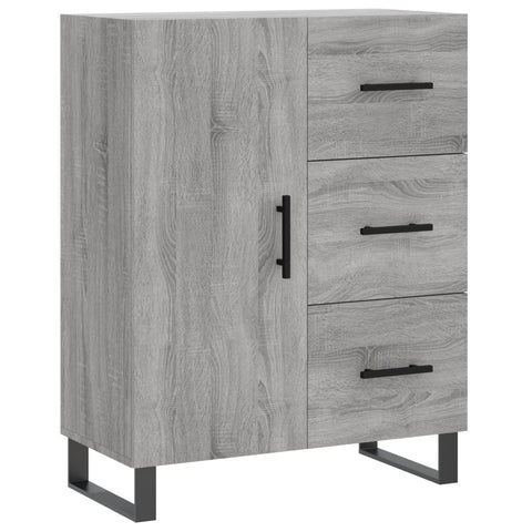 vidaXL Highboard Grau Sonoma 69,5x34x180 cm Holzwerkstoff