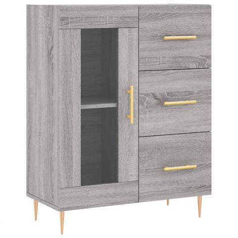 vidaXL Highboard Grau Sonoma 69,5x34x180 cm Holzwerkstoff