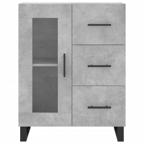 vidaXL Highboard Betongrau 69,5x34x180 cm Holzwerkstoff