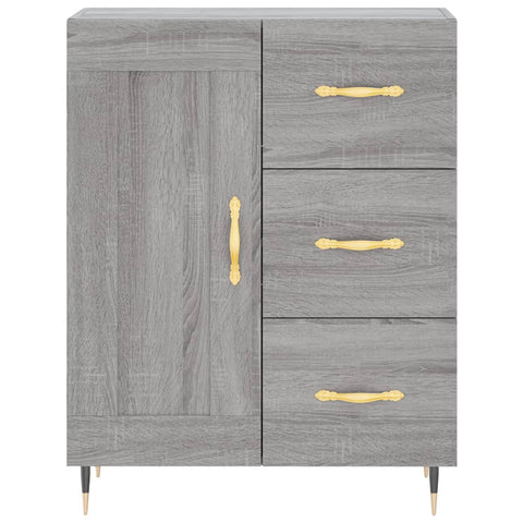 vidaXL Highboard Grau Sonoma 69,5x34x180 cm Holzwerkstoff