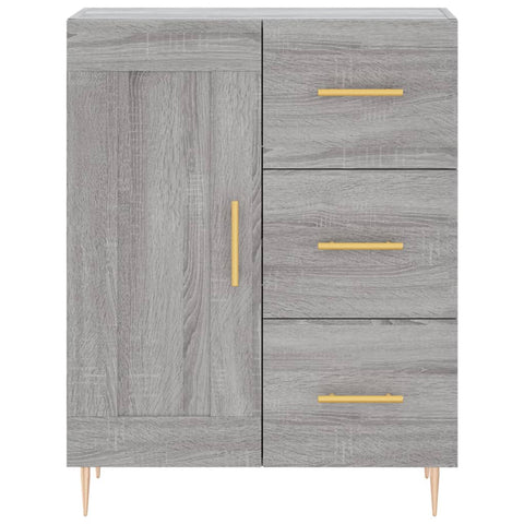 vidaXL Highboard Grau Sonoma 69,5x34x180 cm Holzwerkstoff