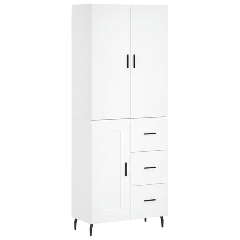 vidaXL Highboard Weiß 69,5x34x180 cm Holzwerkstoff