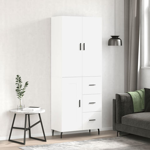 vidaXL Highboard Weiß 69,5x34x180 cm Holzwerkstoff