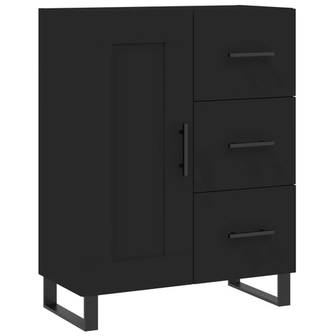 vidaXL Highboard Schwarz 69,5x34x180 cm Holzwerkstoff