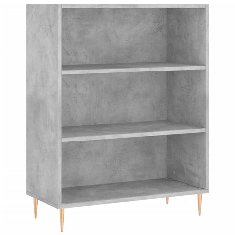 vidaXL Highboard Betongrau 69,5x34x180 cm Holzwerkstoff