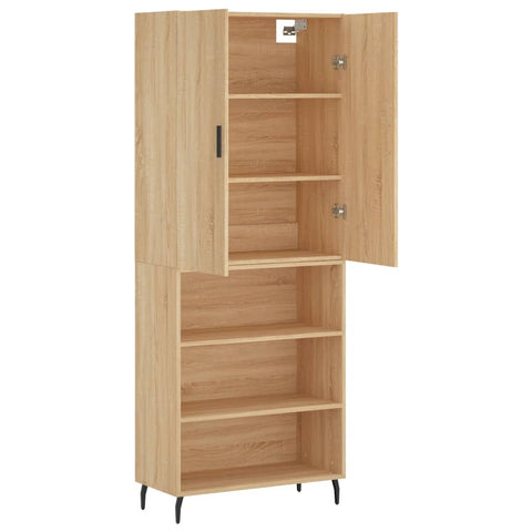 vidaXL Highboard Sonoma-Eiche 69,5x34x180 cm Holzwerkstoff