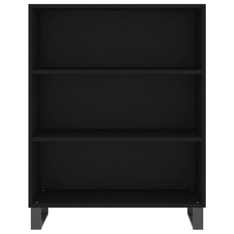 vidaXL Highboard Schwarz 69,5x34x180 cm Holzwerkstoff