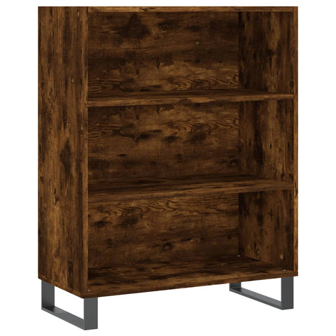 vidaXL Highboard Räuchereiche 69,5x34x180 cm Holzwerkstoff