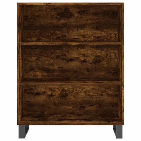 vidaXL Highboard Räuchereiche 69,5x34x180 cm Holzwerkstoff